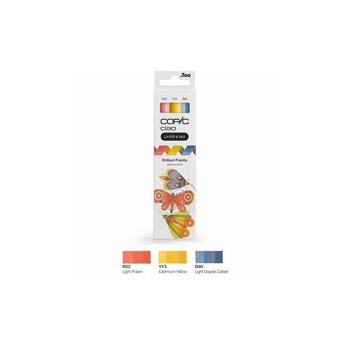 4013695266749 - COPIC Ciao Brilliant Palette Layoutmarker-Set farbsortiert 10 + 60 mm 4013695266749 COPIC 3 Stück