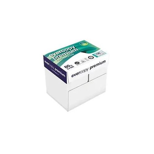 3288585190201 - Evercopy Premium DIN A4 Druckerpapier 80 g m2 Weiß 5 Pack à 500 Blatt