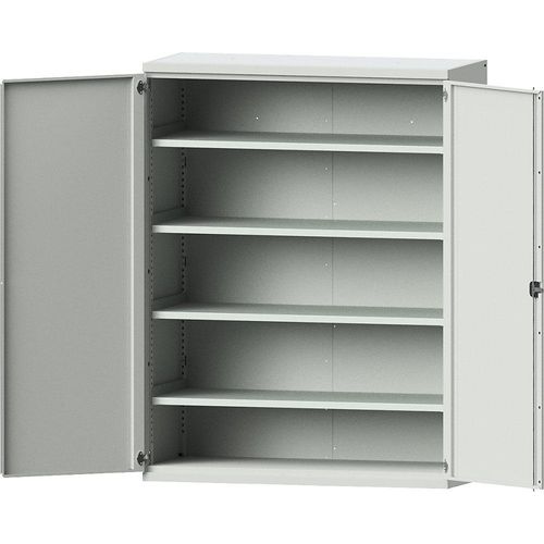 4014641095499 - eurokraft pro Schwerlastschrank JUMBO aus Stahlblech 4 durchgehende Fachböden lichtgrau lichtgrau 4014641095499 - eurokraft pro Schwerlastschrank JUMBO aus Stahlblech 4 durchgehende Fachböden lichtgrau lichtgrau