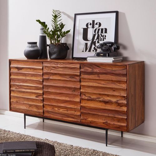 4250950276260 - WOHNLING Sideboard Sideboard 150 cm sheesham WL5635 sheesham 3 Fachböden 1500 x 410 x 810 cm