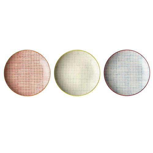 5711173048120 - Carla Teller Steingut 3er Ø 25 cm 3 verschiedene Farben 5711173048120 - Carla Teller Steingut 3er Ø 25 cm 3 verschiedene Farben