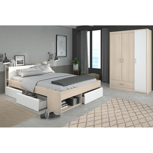 3480940284482 - Schlafzimmer-Set Most 71 Akazie-Weiß 3480940284482 - Schlafzimmer-Set Most 71 Akazie-Weiß