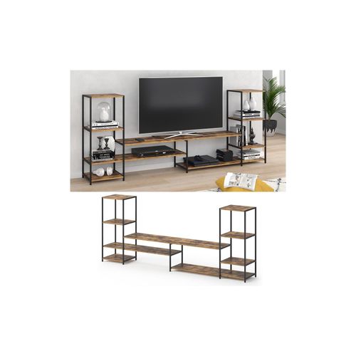 4251421950320 - Anbauwand Medienwand Lowboard Fyrk Wohnwand offen Wohnzimmer Wand TV Board 4251421950320 - Anbauwand Medienwand Lowboard Fyrk Wohnwand offen Wohnzimmer Wand TV Board