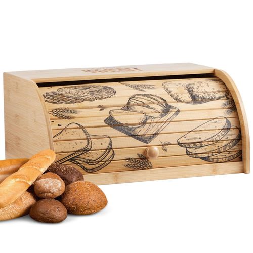 4260677793155 - Brotbox mit Rolldeckel aus nachhaltigem Bambus Brotkasten Brotaufbewahrung Brotkiste Aufbewahrungsbox Brotkorb - Ecosa 4260677793155 - Brotbox mit Rolldeckel aus nachhaltigem Bambus Brotkasten Brotaufbewahrung Brotkiste Aufbewahrungsbox Brotkorb - Ecosa