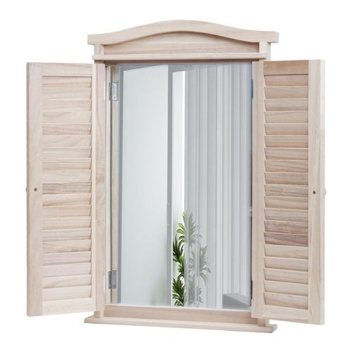 4057651844978 - Wandspiegel Badspiegel Badezimmer Spiegelfenster mit Fensterläden 71x46x5cm ~ shabby naturfarben 4057651844978 - Wandspiegel Badspiegel Badezimmer Spiegelfenster mit Fensterläden 71x46x5cm ~ shabby naturfarben