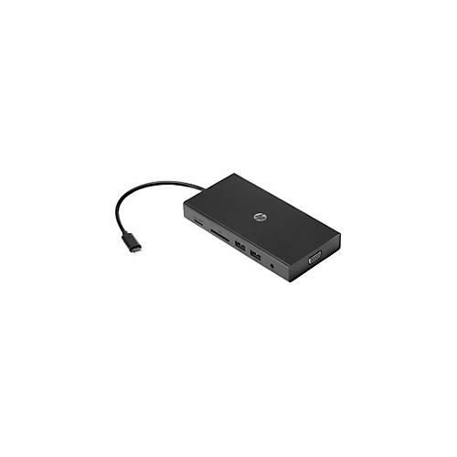 0195122255237 - Hp Travel usb-c Multi Port Hub Kabelgebunden usb 32 Gen 1 (31 Gen 1) Type-C Schwarz