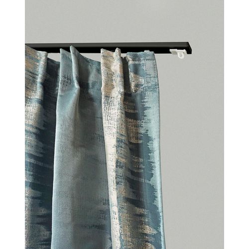 9002777251297 - Gardinenschiene GARESA 100 Gardinenstangen Gr L 530 cm 1 läufig schwarz Gardinenschienen schlichte Aluminium-Innenlaufgarnitur verlängerbar Deckenmontage