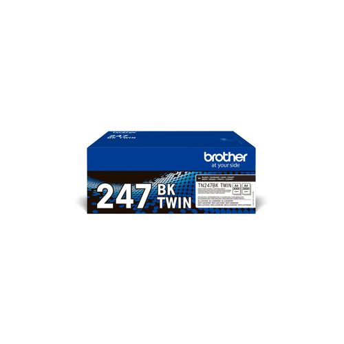 4977766812726 - TN247BK TWIN - 2er-Pack - Hohe Ergiebigkeit - Schwarz - original - Tonerpatrone - für DCP-L3510 L3517 L3550 HL-L3270 L3290 MFC-L3710 L3730 L3750 L3770