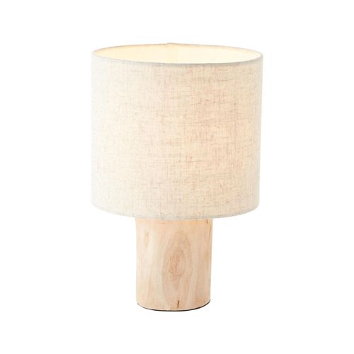 4004353396540 - Lampe Pia Tischleuchte natur 1x A60 E27 40W Holz aus nachhaltiger Waldwirtschaft (fsc) - braun - Brilliant