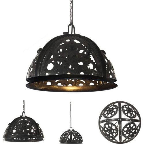 8721031336709 - Deckenlampe Industriestil Kettenrad-Design 45 cm E27 - Lampen - Schwarz - The Living Store 8721031336709 - Deckenlampe Industriestil Kettenrad-Design 45 cm E27 - Lampen - Schwarz - The Living Store