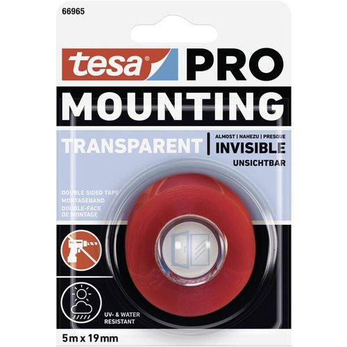 4063565116278 - tesa Mounting PRO Transparent 66965-00001-00 Montageband Transparent (L x B) 5 m x 19 mm 1 St