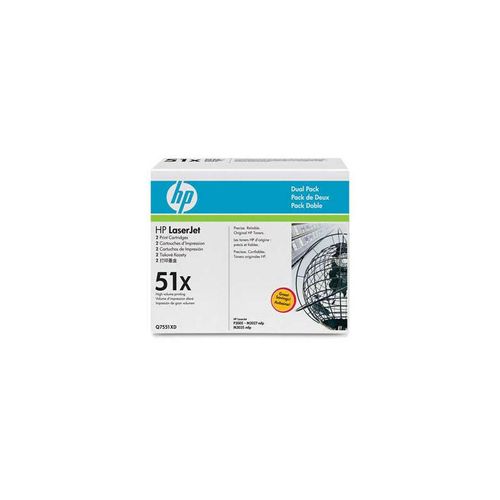 0883585945009 - Hewlett Packard (Q7551XD) No 51XD HP51XD 51XD Dual Pack Black Schwarz Cartridge (Q7551XD) (Q7551XD)