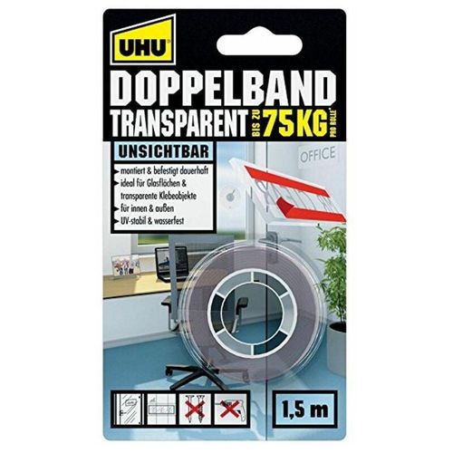 4026700453751 - doppelseitiges Klebeband Doppelband transparent 19 mm  x 15 m transparent