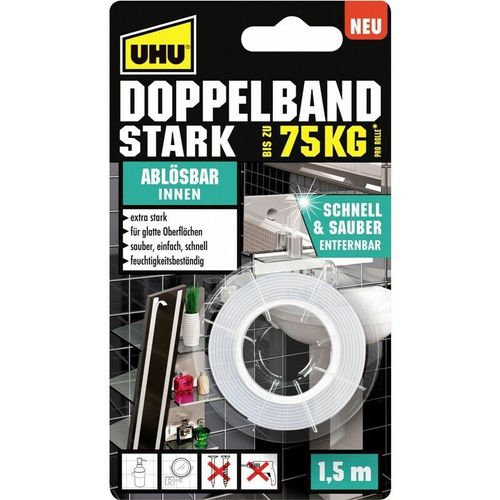 4026700468908 - Doppelband stark ablösbar 19 mm x 15 m Klebepads - UHU