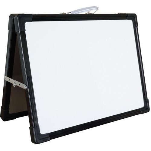 8720704603032 - Vivol - Tragbares Whiteboard - 30 x 40 cm - Schwarz - Beidseitig beschreibbar - Tragbare Magnettafel mit Tragegriff & Alu-Rahmen