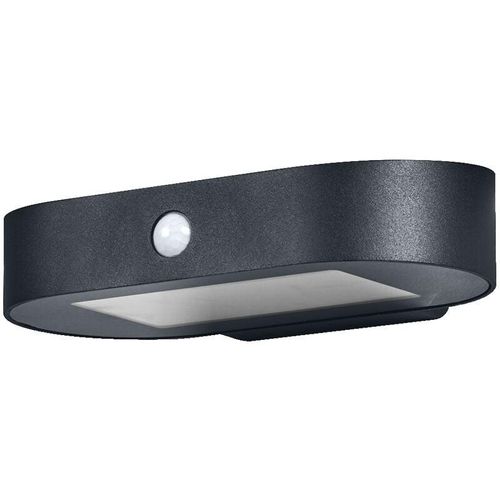 4058075766266 - Endura Style Kleine Oval Solar-Wandleuchte warmweißes Licht (3000K) integrierter Sensor ohne Strom nutzbar lange Laufzeit 30 Mal 60 Sekunden im