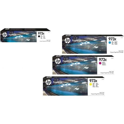 4260473321231 - Hewlett Packard - hp Original 973X Tintenpatronen 4er Set schwarz cyan magenta gelb (L0S07AE F6T81AE F6T82AE F6T83AE) (OPL0S07AE) (OPL0S07AE)