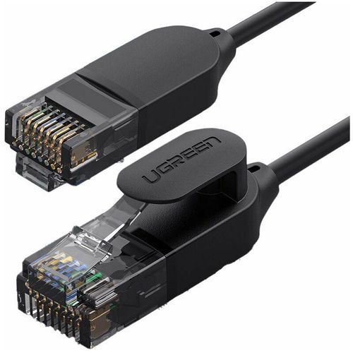 4251810881471 - 2m Netzwerkkabel flaches lan Kabel Internetkabel Ethernet patchcord RJ45 Cat 6A utp 1000Mbp schwarz - Ugreen