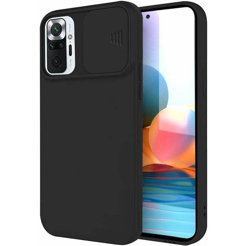 4252021306159 - 360 Grad Schutz CamShield Silikon Cover Case Slim Handyhülle Schutzhülle mit Kameraschutz Kameraabdeckung kompatibel mit Motorola Moto G60S Schwarz