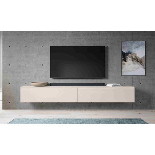 5905351285708 - Lowboard bargo 200 cm (2x100cm) TV-Kommode ohne led Beige - Furnix