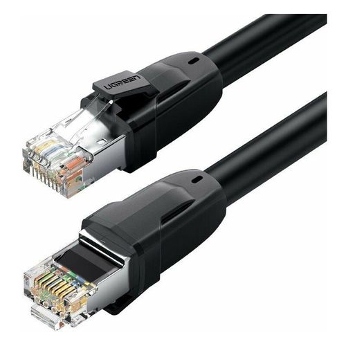 4252021347275 - 3m Kabel Internetkabel Netzwerk Ethernet Patchkabel RJ45 Cat 8 T568B Schwarz - Ugreen