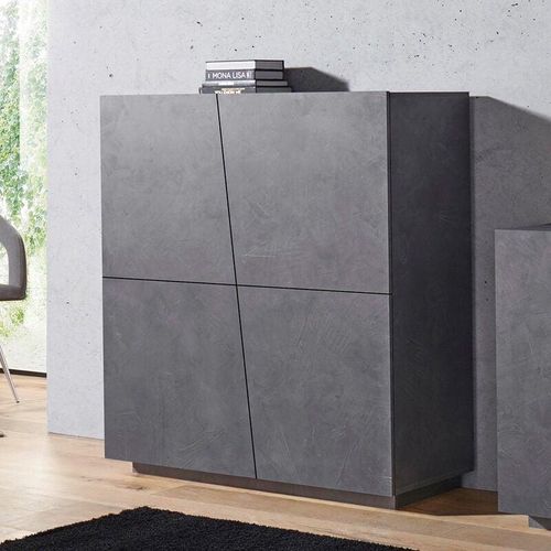 8054117990718 - Modernes Design Sideboard 120 cm Wohnzimmerschrank 2 Türen 4 Fächer Vega Home