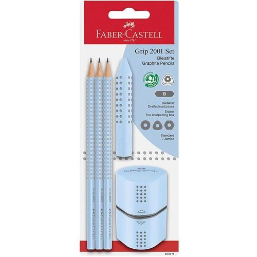 4005405800749 - Schreibset 5-tlg Grip 2001 sky blue 4005405800749 Faber Castell