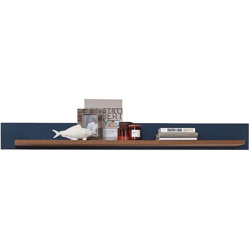 4066075120575 - Lomadox - Wandregal in blau 147 cm DEVON-36 Landhausstil mit Eiche Nb b h t ca 147 16 22 cm - blau