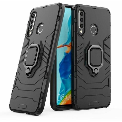 4252021348104 - Markenlos - Ring Armor Kickstand Panzerhülle Bumper kompatibel mit Xiaomi 12 Silikon Hard Case Hülle Zubehör Tasche Panzerschale Panzer Schwarz