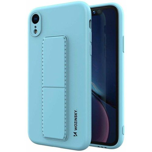 4251810876538 - cofi1453® Kickstand Hülle Bumper aufstellbar kompatibel mit Iphone 11 Silikon Hard Case Schale Zubehör Tasche Schutz mit integriertem Magneten Sky