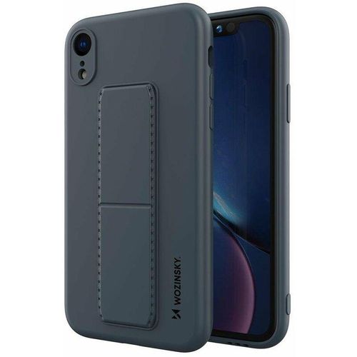 4251810876590 - Markenlos - cofi1453® Kickstand Hülle Bumper aufstellbar kompatibel mit Iphone 11 Pro Silikon Hard Case Schale Zubehör Tasche Schutz mit integriertem