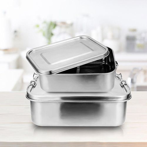9363092314372 - Edelstahl BrotdoseNachhaltige Lunchbox für Büro Schule Picknick800ml+1200ml - Tolletour 9363092314372 - Edelstahl BrotdoseNachhaltige Lunchbox für Büro Schule Picknick800ml+1200ml - Tolletour