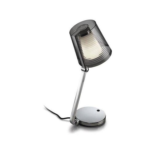 8435111083253 - Grok - 1 Licht verstellbare Tischlampe Chrom mit Rauchschirm E14 - Leds-c4