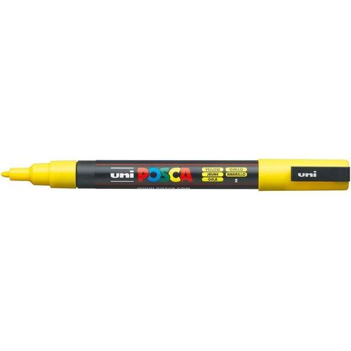 4902778915820 - uni-ball Acrylstifte UNI Marker POSCA PC-3M gelb 09 - 13 mm Gelb