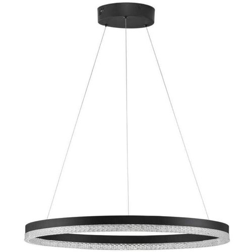 5212017443786 - Led Pendelleuchte Adria in Schwarz und Transparent 32W - black - Nova Luce