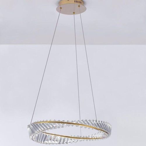 5212017435057 - Led Pendelleuchte Aurelia in Gold und Transparent 36W - yellow - Nova Luce