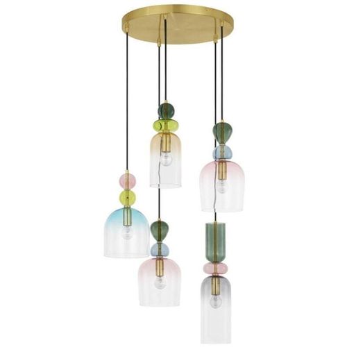 5212017434234 - Pendelleuchte Murano in Mehrfarbig und Gold E14 - multicolour - Nova Luce