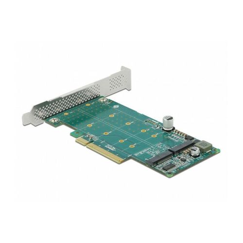 4043619890453 - Pci Express x8 Karte zu 2 x intern NVMe M2 Key m - Bifurcation - (89045) - Delock