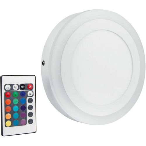 4058075227590 - Wand- & Deckenleuchte led color + white Round warmweiss 200mm 19W Aluminium IP20 - Weiß - Ledvance