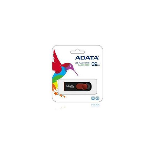 4718050609659 - 32GB C008 Classic Series usb 20 Stick schwarz rot (AC008-32G-RKD) - Adata