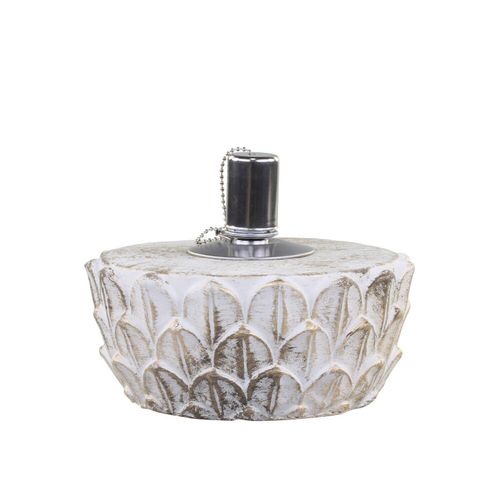 5712750334803 - Chic Antique Vittel Öllampe mit Gold Muster H8 x Ø175 cm creme 5712750334803 - Chic Antique Vittel Öllampe mit Gold Muster H8 x Ø175 cm creme