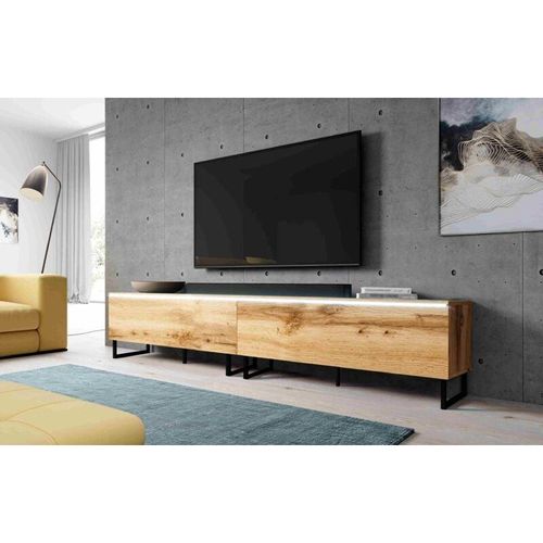 5905351298647 - Tv Kommode bargo 200 (2x100cm) ohne LED-Beleuchtung & Stellfüße Wotan - Furnix