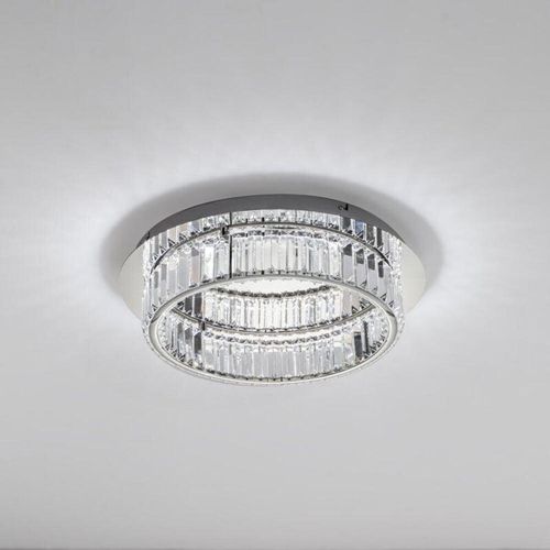 5212017435156 - Nova Luce LED Deckenleuchte Aurelia in Chrom und Transparent 29W - grey