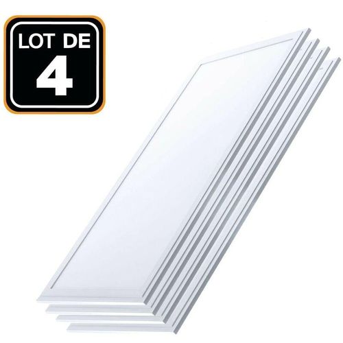 9505114513619 - Europalamp - 4 Dalles led 1200x300 40W Blanc Neutre 4000k Haute Luminosité - Plusieurs modèles disponibles