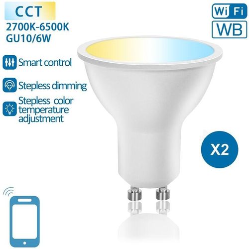 8433325202866 - Aigostar - led glühbirne GU10 smart wifi 7 w alexa google home 2 stück