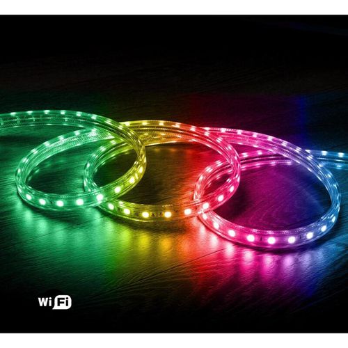 8445044161829 - Efectoled - LED-Streifen rgb Wifi 220V ac 60 LED m IP65 nach Mass Breite 16 mm Schnitt alle 100cm 1 m 8445044161829 - Efectoled - LED-Streifen rgb Wifi 220V ac 60 LED m IP65 nach Mass Breite 16 mm Schnitt alle 100cm 1 m
