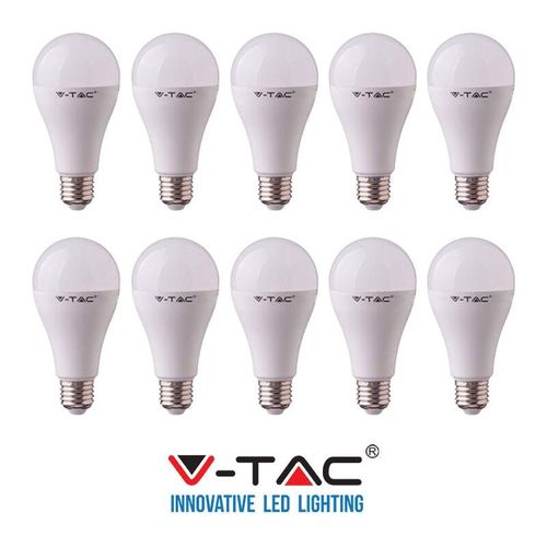 0613310738084 - Vtac - 10 led-glümpfe V-Tac Glühbirne E27 9W Lampen Natürliches warmes kaltes Licht