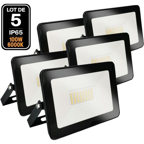 7061113870143 - Europalamp - 5 Fluter led 100W Ipad Kaltweiß 6500K Hohe Helligkeit