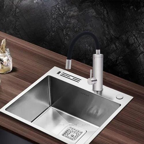 0764901991569 - Gojoy - 360° Drehbar Elektrische Heizung Wasserhahn 220V 3000W Sofort Heizung Wasserhahn mit led Temperaturanzeige Durchlauferhitzer Küchenarmatur