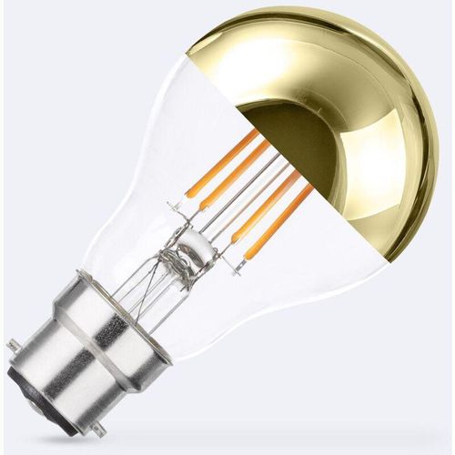 8445044176229 - Ledkia - LED-Glühbirne Filament B22 6W 600 lm A60 Dimmbar Gold Reflect No Flicker 2200K Warmweiß